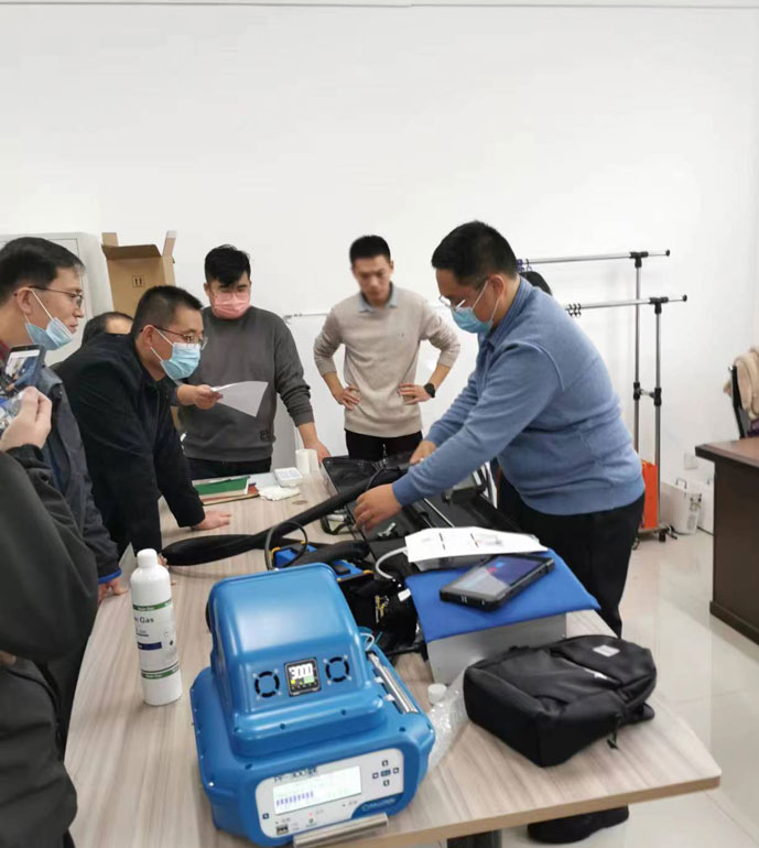 淄博市生态环境局PF-300便携式非甲烷总烃分析仪交付验收